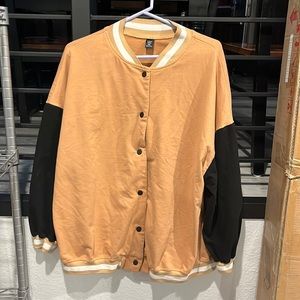 A Tan Button-up jacket